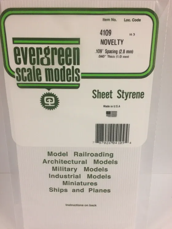 EVERGREEN Novelty .109” sp