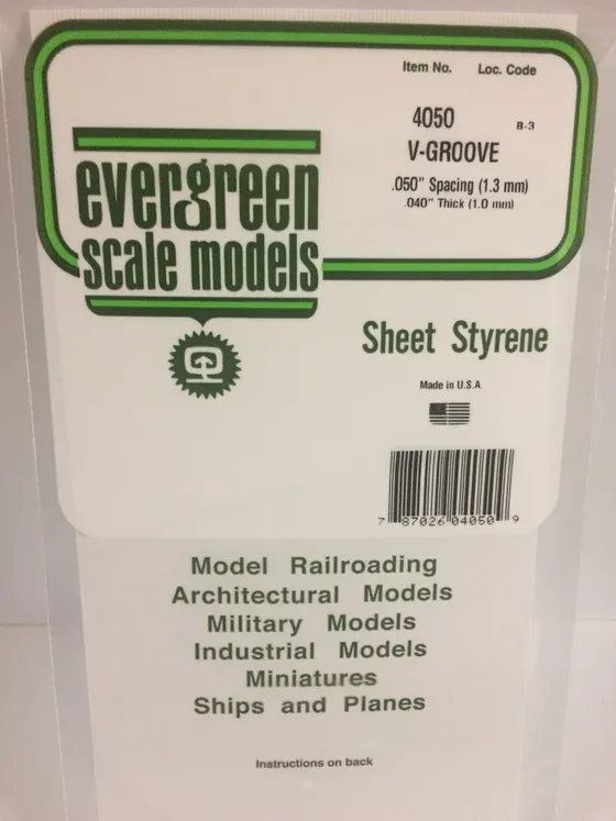 EVERGREEN V-Groove .050” sp