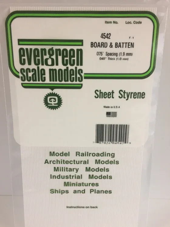 EVERGREEN Board &amp; Batt. .075” sp