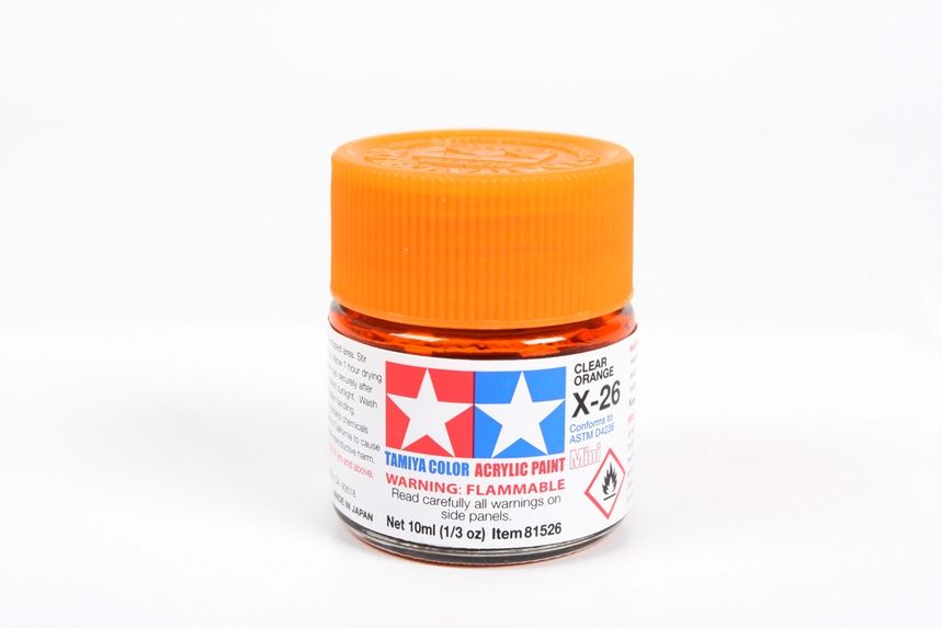 Mini Acrylic X-26 Clear Orange/10ml