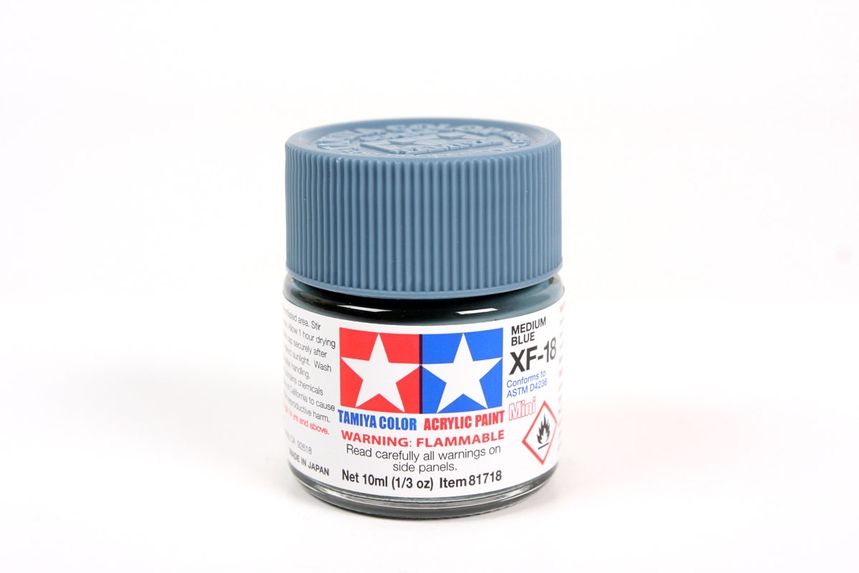 Mini Acrylic XF-18 Medium Blue/10ml