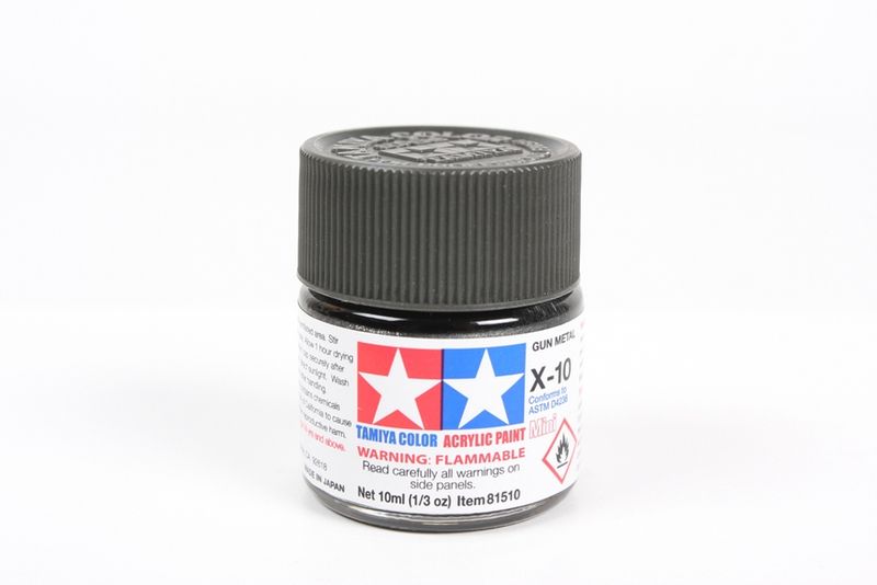 Mini Acrylic X-10 Gun Metal/10ml