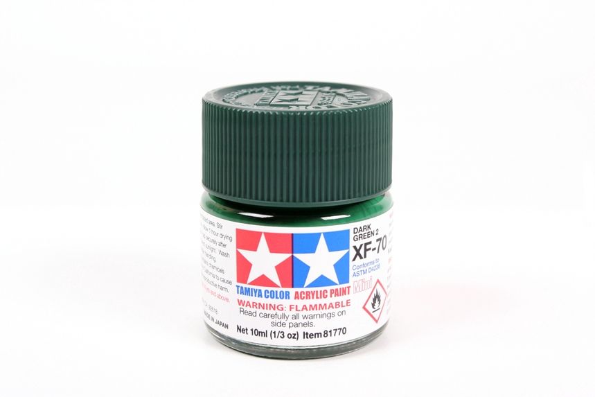 Mini Acrylic XF-70 Dark Green 2/10ml