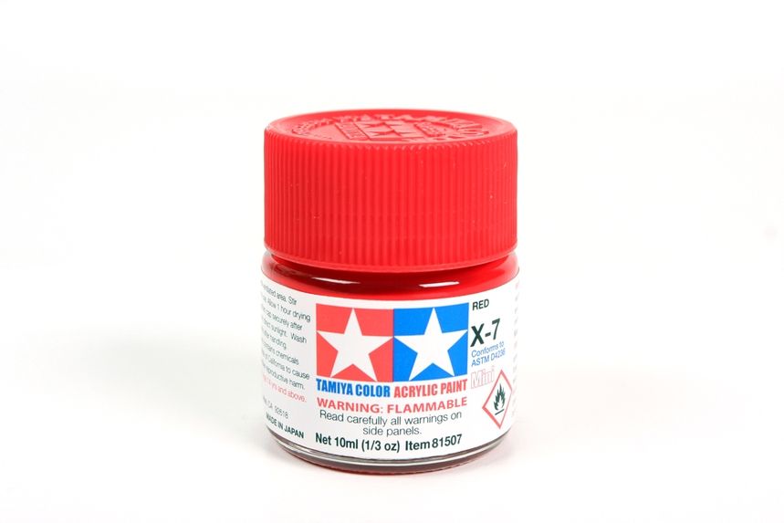 Mini Acrylic XF-7 Flat Red/10ml