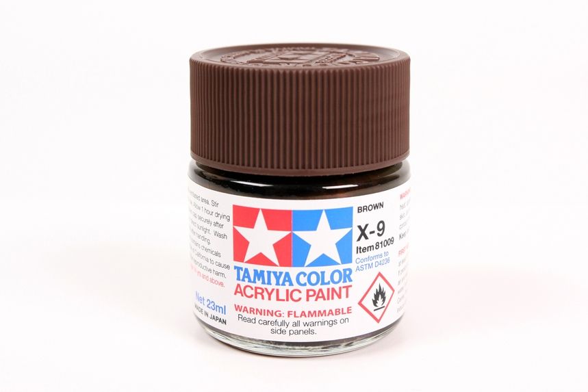 Large Acrylic X-9 Brown 23ml