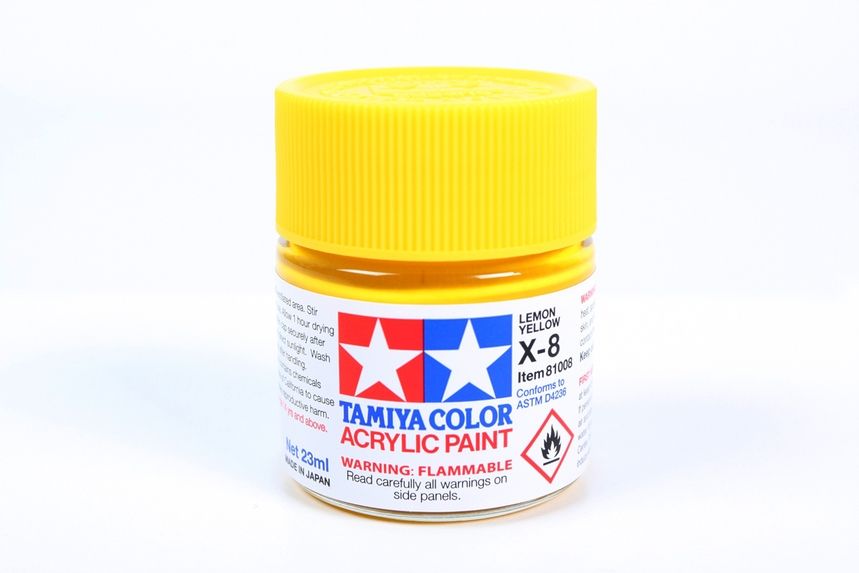 Large Acrylic X-8 Lemon Yellow 23ml