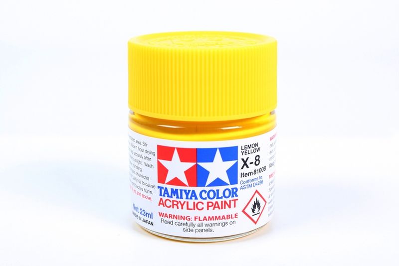Large Acrylic X-8 Lemon Yellow 23ml