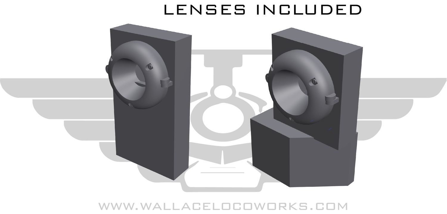 HO: SP SD40M-2 Tall Ditchlights w/ MU Base  LENSES Included