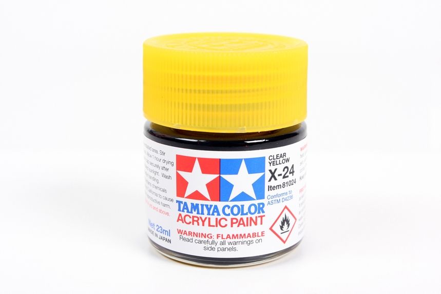Large Acrylic X-24 Clear Yellow 23ml