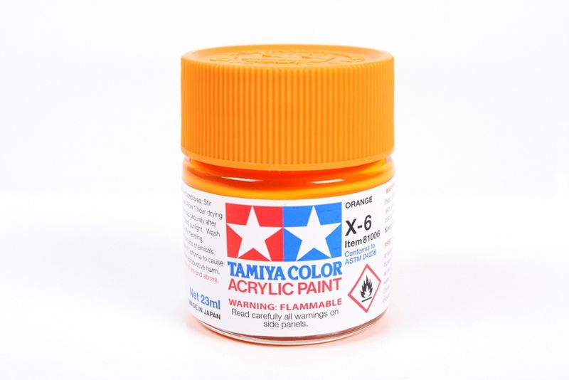 Large Acrylic X-6 Orange 23ml