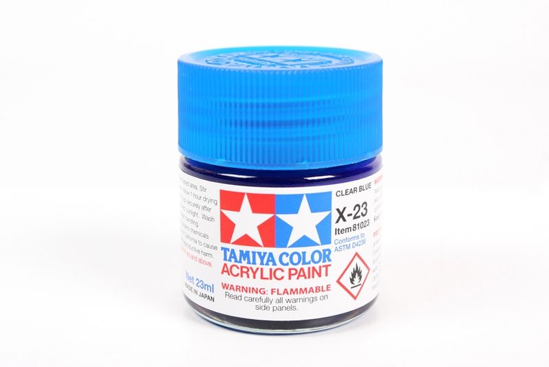 Large Acrylic X-23 Clear Blue 23ml