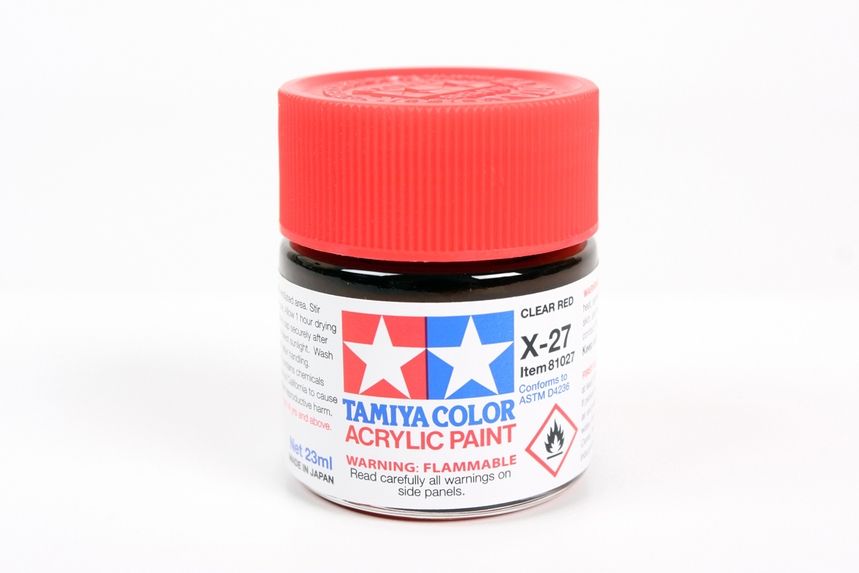 Large  Acrylic X-26 Clear Red /23ml
