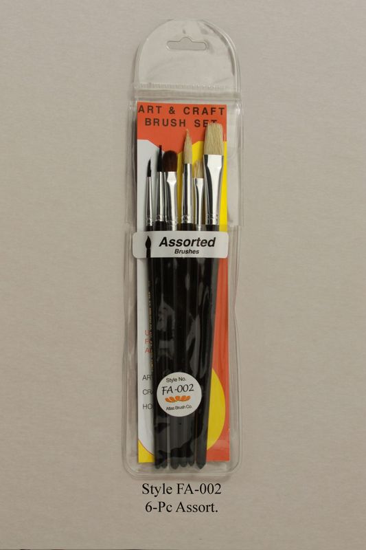 Atlas Brush FA-002 Assorted Economy Paint Brush Set