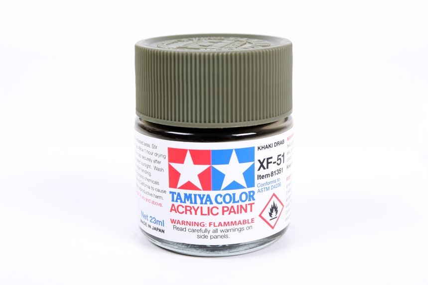 Large Acrylic XF-51 Khaki Drab  23ML