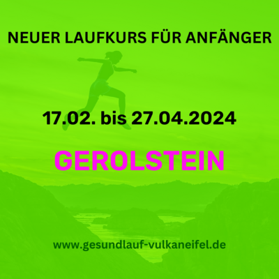 LAUFKURS ANFÄNGER | Von 0 auf 30 Minuten | GEROLSTEIN LAUFKURS ANFÄNGER | Von 0 auf 30 Minuten | GEROLSTEIN