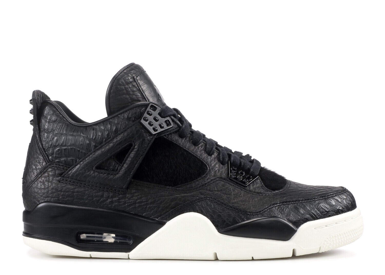 DOUSED-Jordan 4 Retro Pony Hair Black