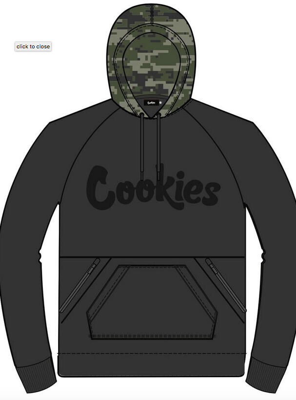 COOKIES HARVEST PIXEL CAMO COLORBLOCKED FLEECE HOODIE