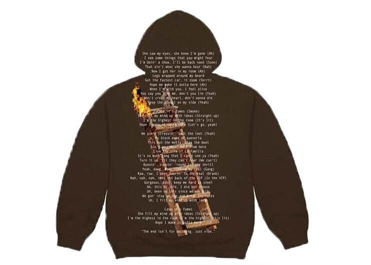Travis Scott Highest In The Room Not For Decoding Hoodie Brown