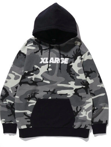 XLARGE CAMO PULLOVER HOODED SWEATSHIRT 