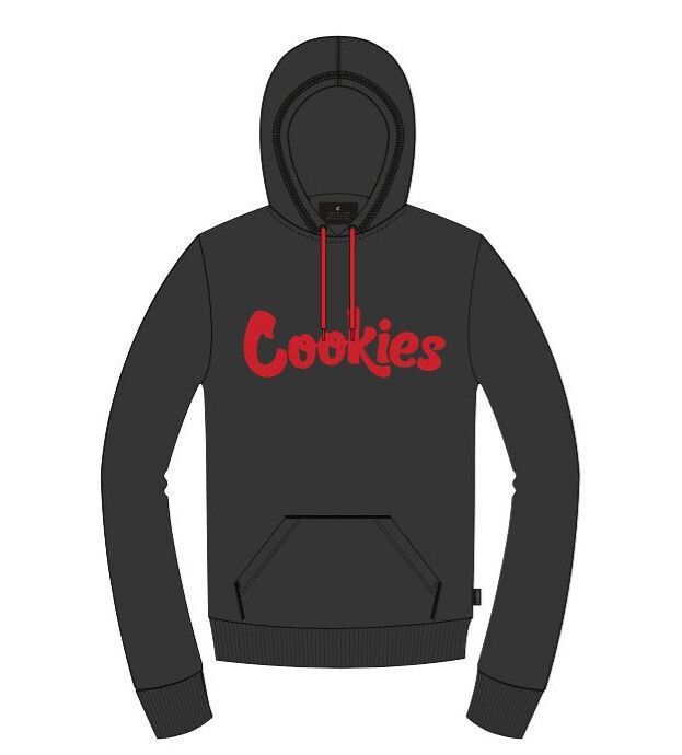 Thin Mint Fleece Hoodie blk/red