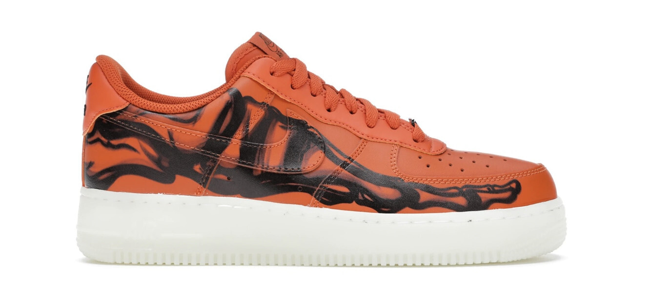 Nike Air Force 1 Low Orange Skeleton Halloween (2020)