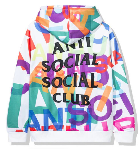 Anti Social Social Club Headrush All Over Hoodie White