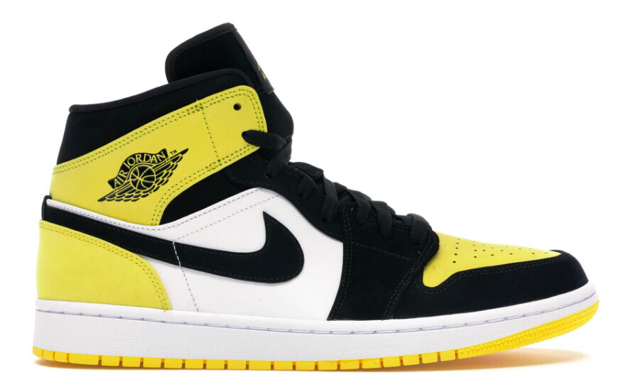 1 Mid Yellow Toe Black