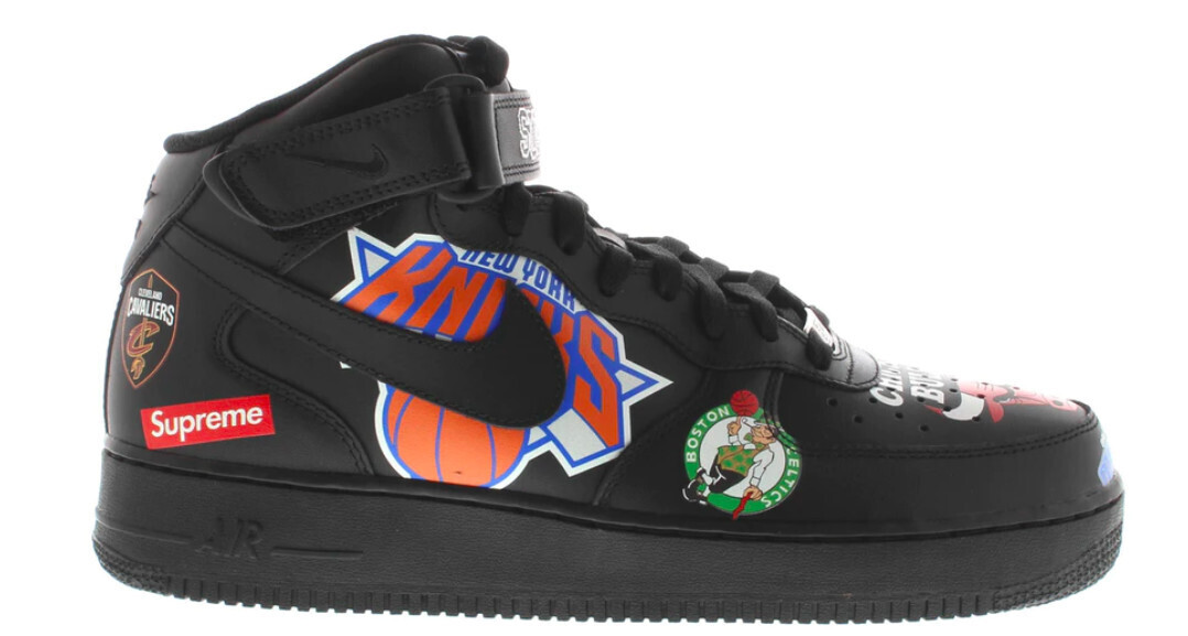 Air Force 1 Mid Supreme NBA Black