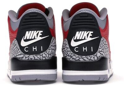 DOUSED-Jordan 3 Retro Fire Red Cement (Nike Chi)