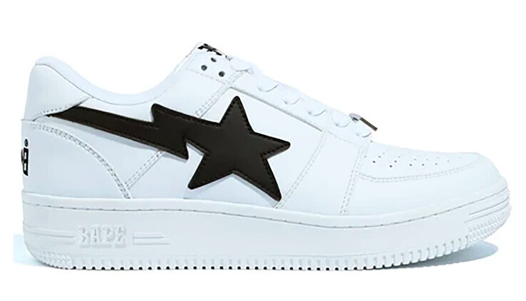 A Bathing Ape Bapesta Low M1 White Black