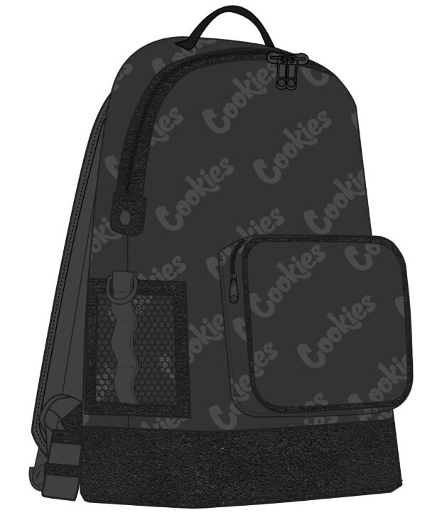 Luxe Satin Repeated Logo Backpack