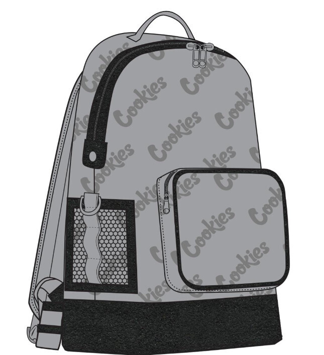 Luxe Satin Repeated Logo Backpack