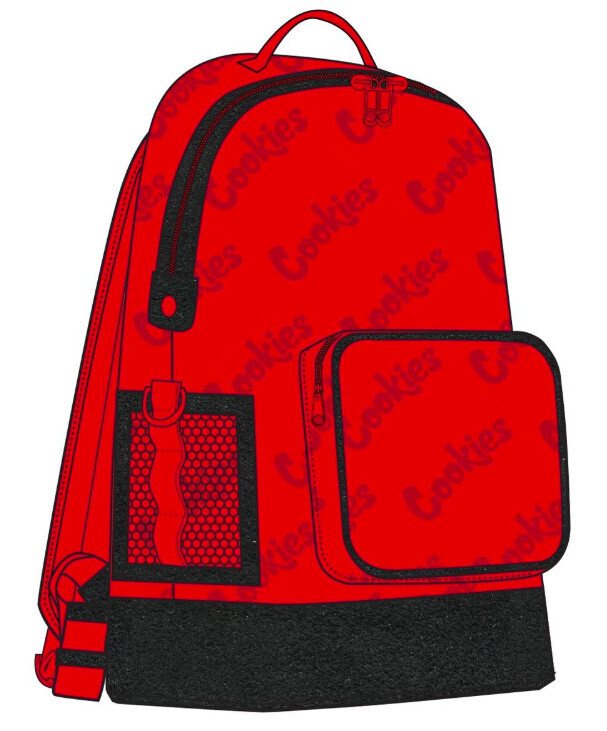 Luxe Satin Repeated Logo Backpack