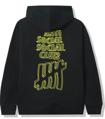 Anti Social Social Club x Undefeated Hoodie Black