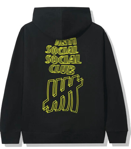 Anti Social Social Club x Undefeated Hoodie Black