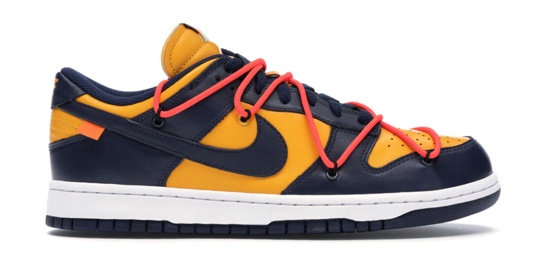 Dunk Low Off-White University Gold Midnight Navy