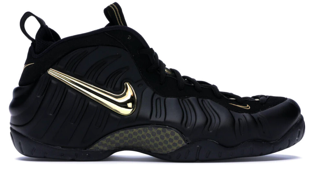 Air Foamposite Pro Black Metallic Gold
