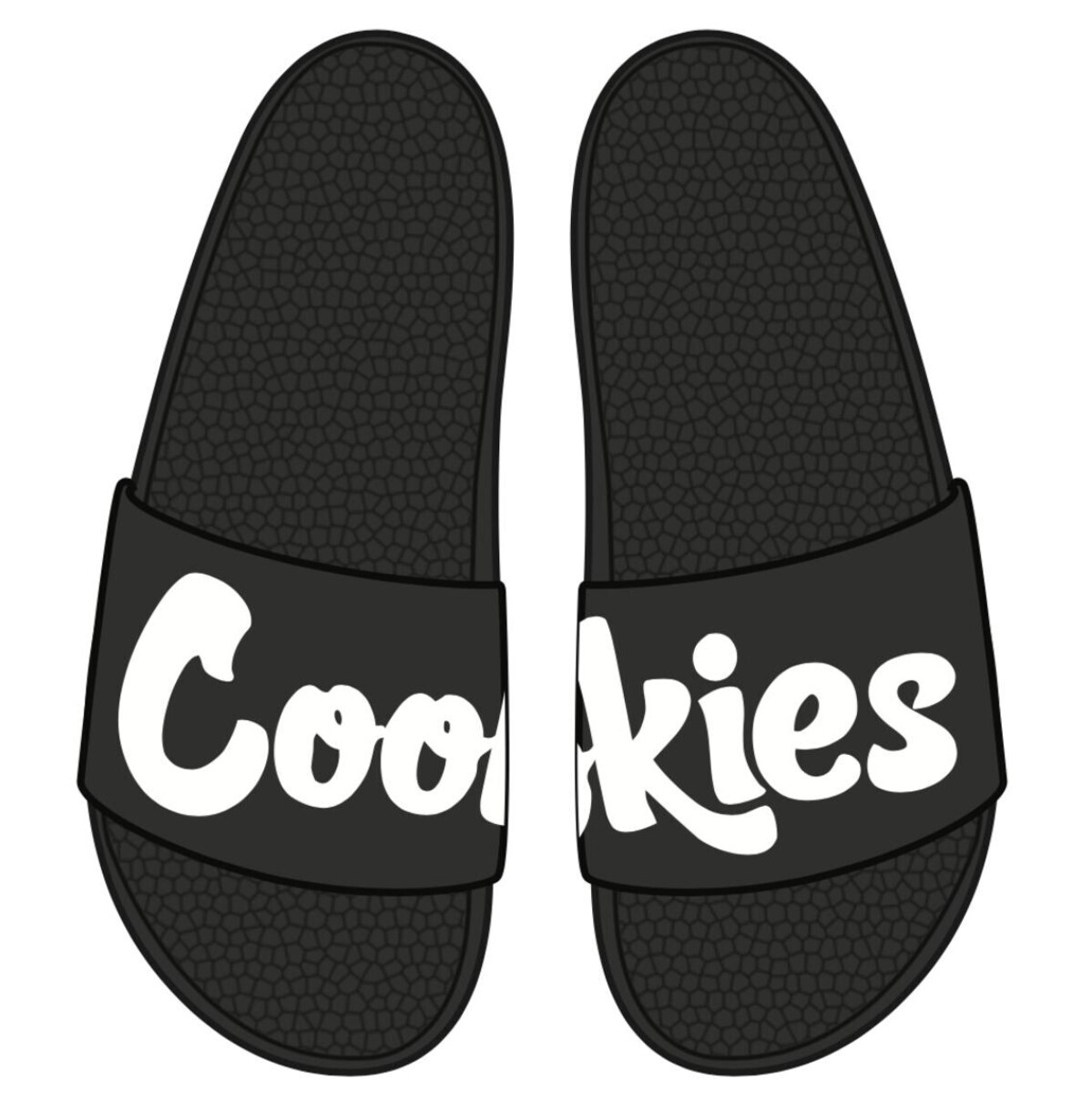Cookies Original Mint Logo Leather Slides
