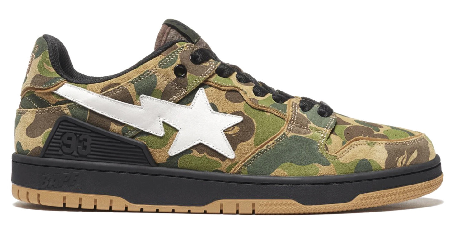 A Bathing Ape Bape SK8 Sta ABC Camo Green