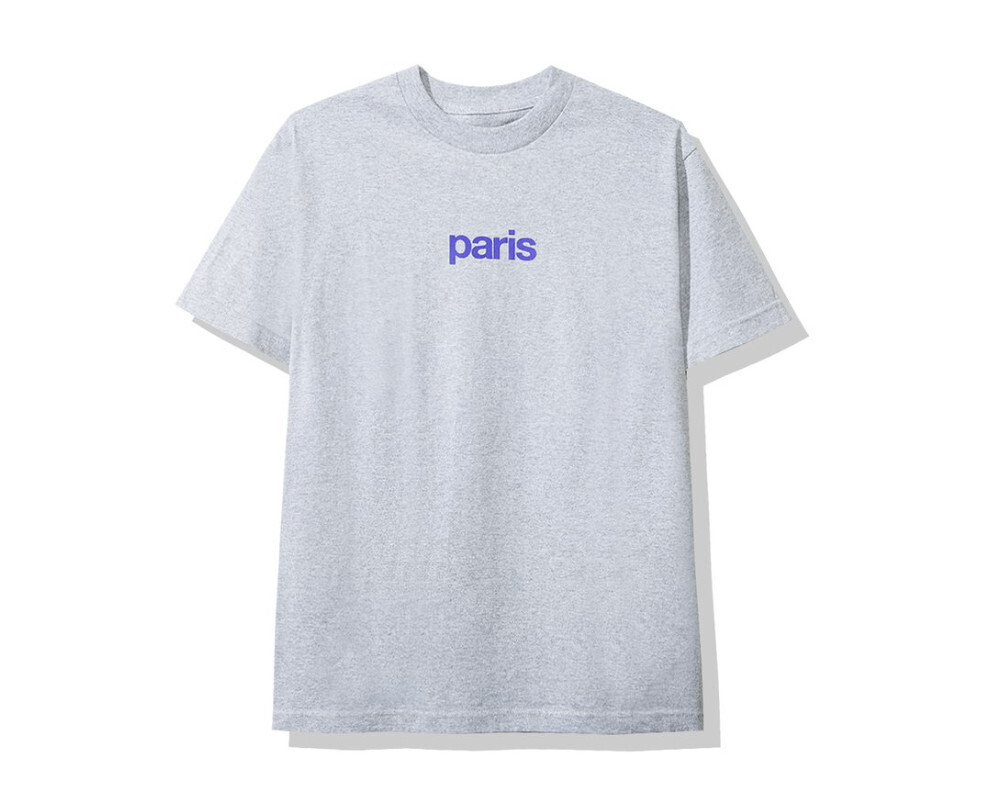 ASSC Paris Grey Tee, Color: GREY, Size: SM