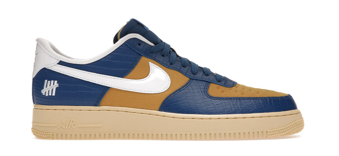 Nike Air Force 1 Low SP Undefeated 5 On It Blue Yellow Croc