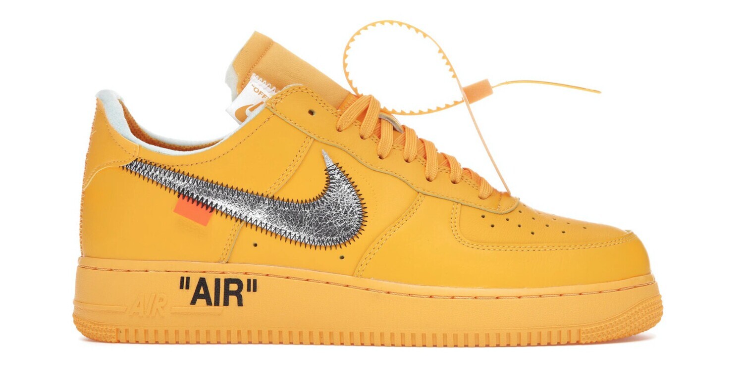 Nike Air Force 1 Low OFF-WHITE University Gold Metallic Silver