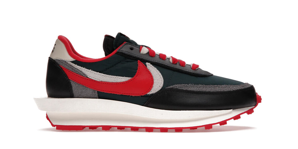 Nike LD Waffle sacai Undercover Midnight Spruce University Red