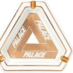 DOUSED-PALACE TRI-FERG CARAMIC ASHTRAY WHITE DSQ, Color: GOLD, Size: O.S