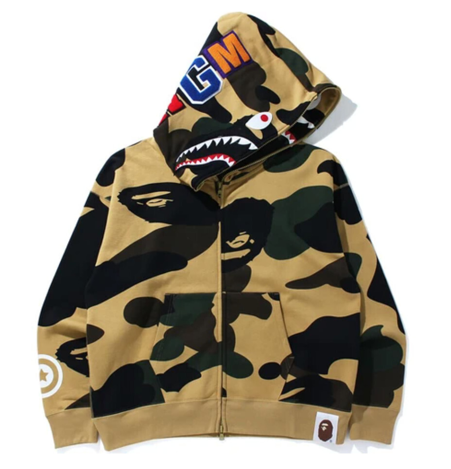 Giant 1st Camo Shark Loose Fit Full Zip Hoodie  