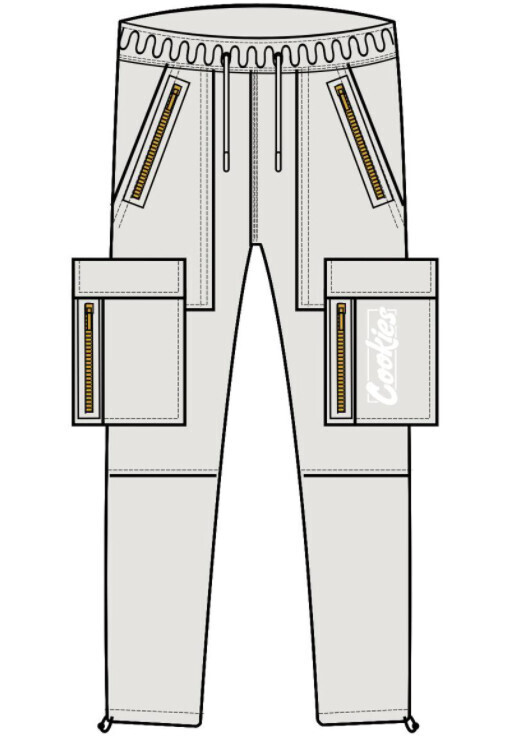 SONOMA COTTON TWILL DRAWSTRING CARGO PANT CREAM