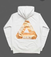 BRONZE TRI FERG HOODIE WHT, SMALL