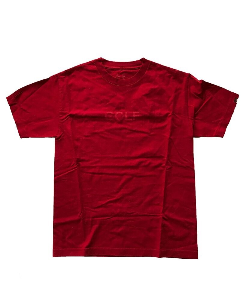 GOLF RED TEE WORN L