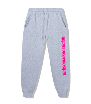 Anti Social Social Club Official Sweatpants Grey