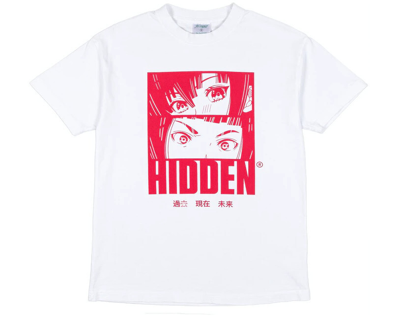 Hidden NY Anime Tee White/Fuschia
